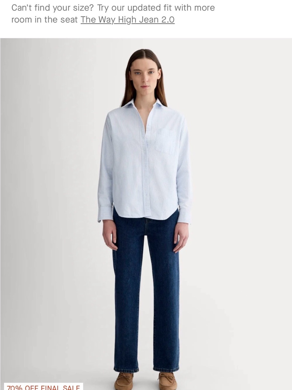 Everlane the Way High Straight Jean Vintage Indigo